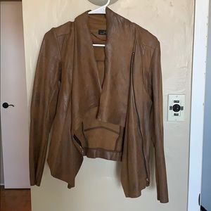 Zara faux leather jacket